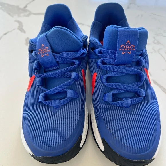 Toddler boys Nike Blue and Orange Athletic Shoes in size 11.  Brand New!!! - Picture 3 of 4